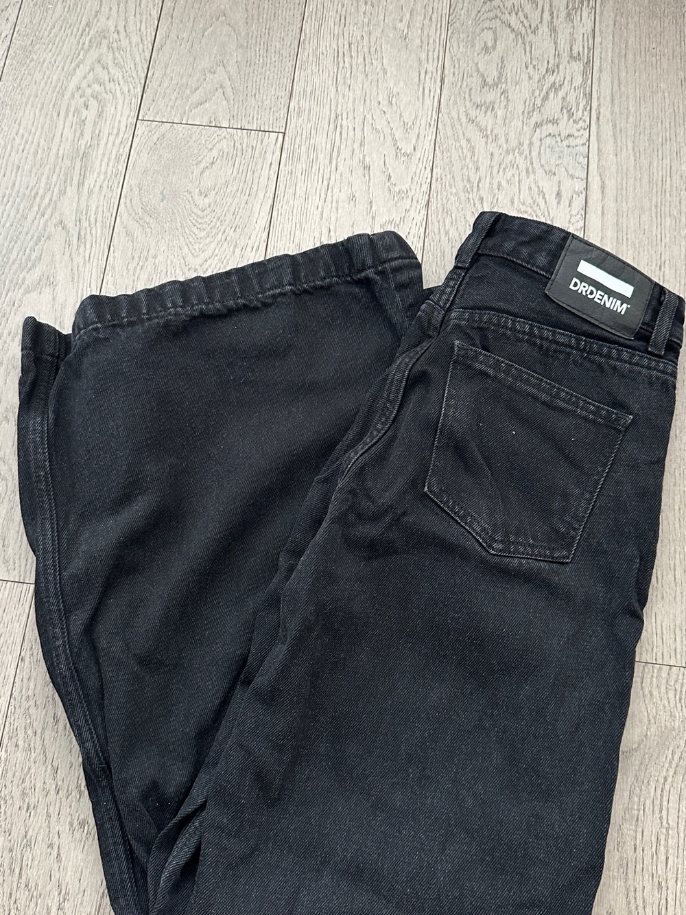 Dr. Denim wide leg Jeans - Washed Black Finish